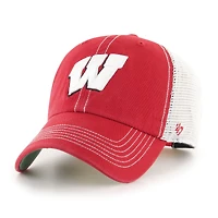 Casquette ajustable pour homme « 47 Red Wisconsin Badgers Clean Up »