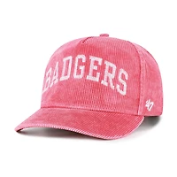 Men's '47  Red Wisconsin Badgers Reclaim Snow Wash Corduroy Hitch Adjustable Hat