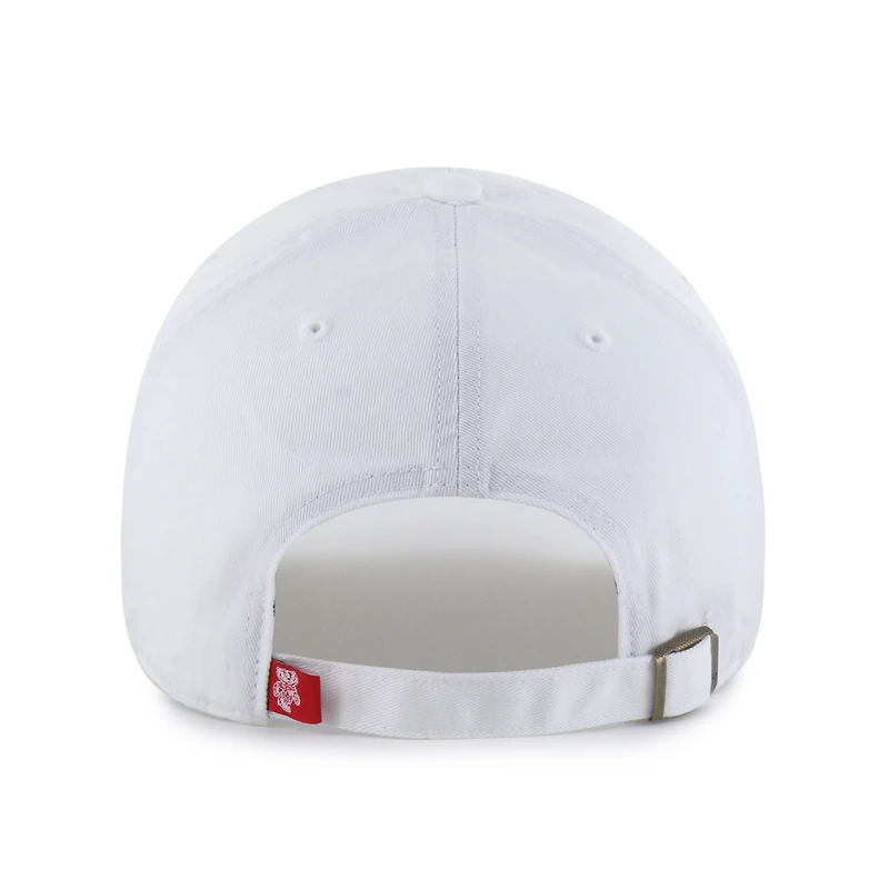 Casquette ajustable pour homme « 47 White Wisconsin Badgers Vault Clean Up »