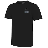Men's  Black Wisconsin Badgers Father's Day Mascot Overlay T-Shirt