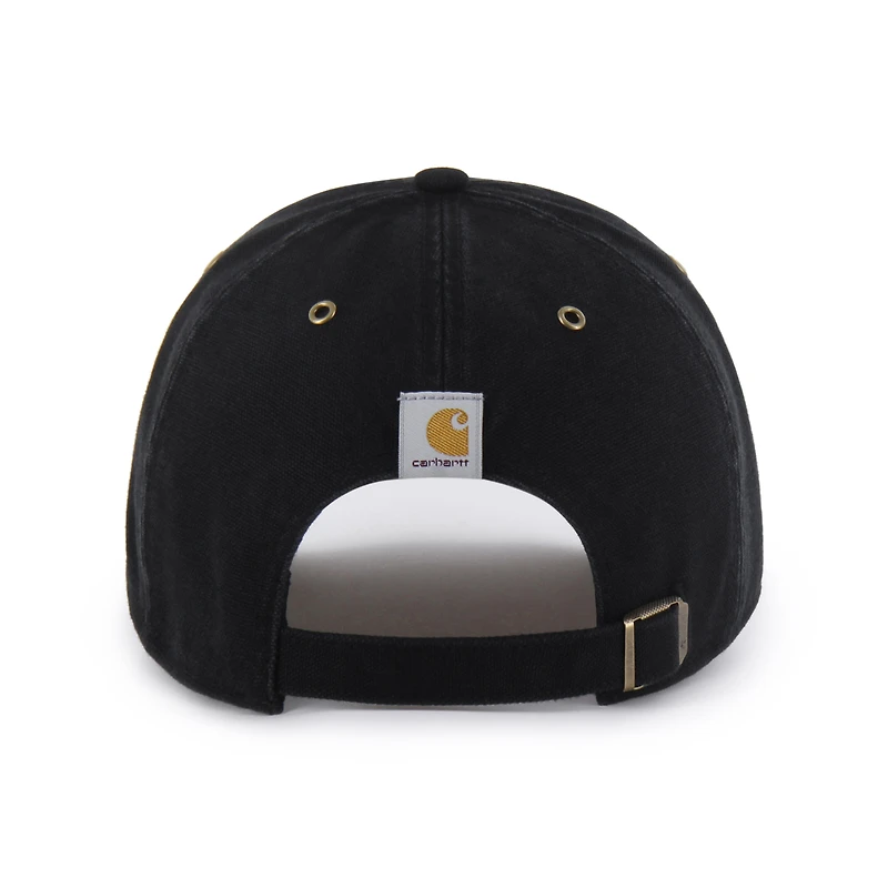 Casquette ajustable Carhartt x '47 Black Wisconsin Badgers Clean Up pour homme
