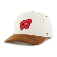 Casquette Carhartt x '47 Wisconsin Badgers naturelle/marron non teinte, coupe décontractée et ajustable