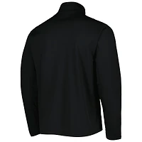 Veste à col zippé texturée Champion pour homme, noire, Wisconsin Badgers