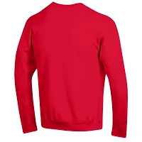 Sweat-shirt Champion Red Wisconsin Badgers Arch Pill pour homme