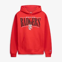 Sweat à capuche Champion rouge Wisconsin Badgers Team Pride Powerblend pour homme