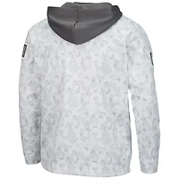 Sweat à capuche zippé pour homme Colosseum Arctic Camo Wisconsin Badgers OHT Military Appreciation