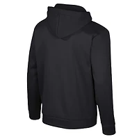 Sweat à capuche quart de zip Colosseum Black Wisconsin Badgers pour hommes