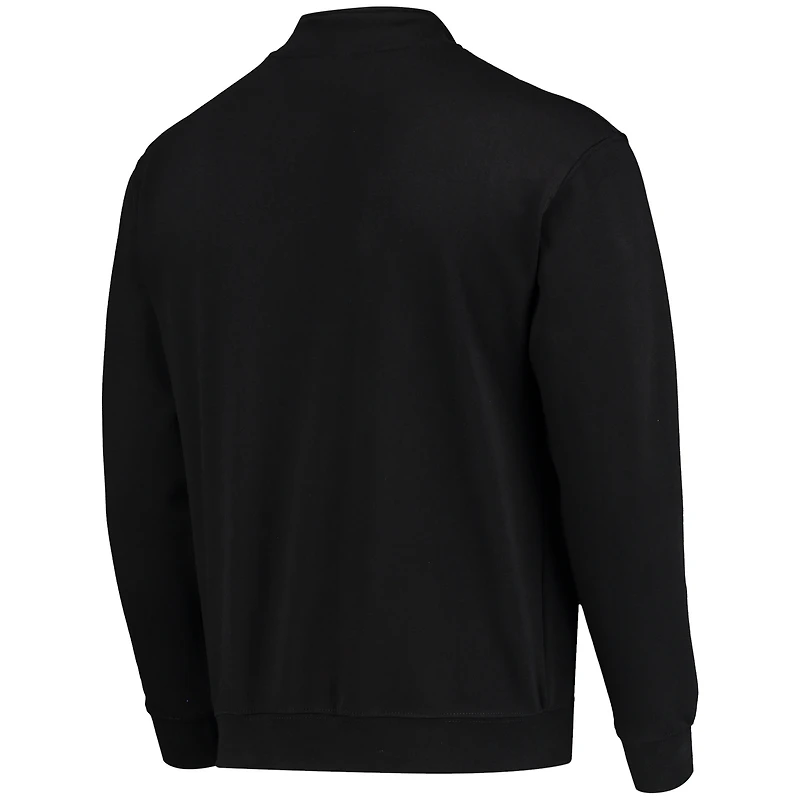 Veste Colosseum Black Wisconsin Badgers Tortugas Logo Quarter-Zip pour homme