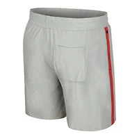 Men's Colosseum Gray Wisconsin Badgers Mac Shorts