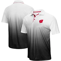 Polo Colosseum gris chiné Wisconsin Badgers Magic Team Logo pour homme