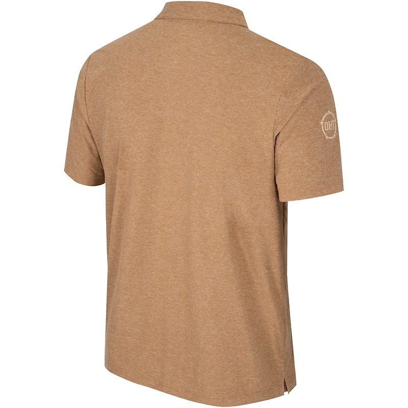 Colisée kaki pour hommes Wisconsin Badgers OHT Military Appréciation Cloud Jersey Desert Polo