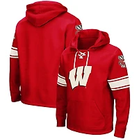Sweat à capuche lacets Colosseum Wisconsin Badgers 2.0 pour hommes