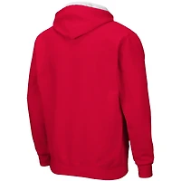 Sweat à capuche Colosseum Red Wisconsin Badgers Arch & Logo 3.0 pour homme