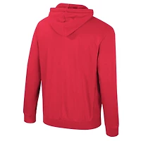 Sweat à capuche capuchon Big & Tall E-Tan pour homme Colosseum Red Wisconsin Badgers