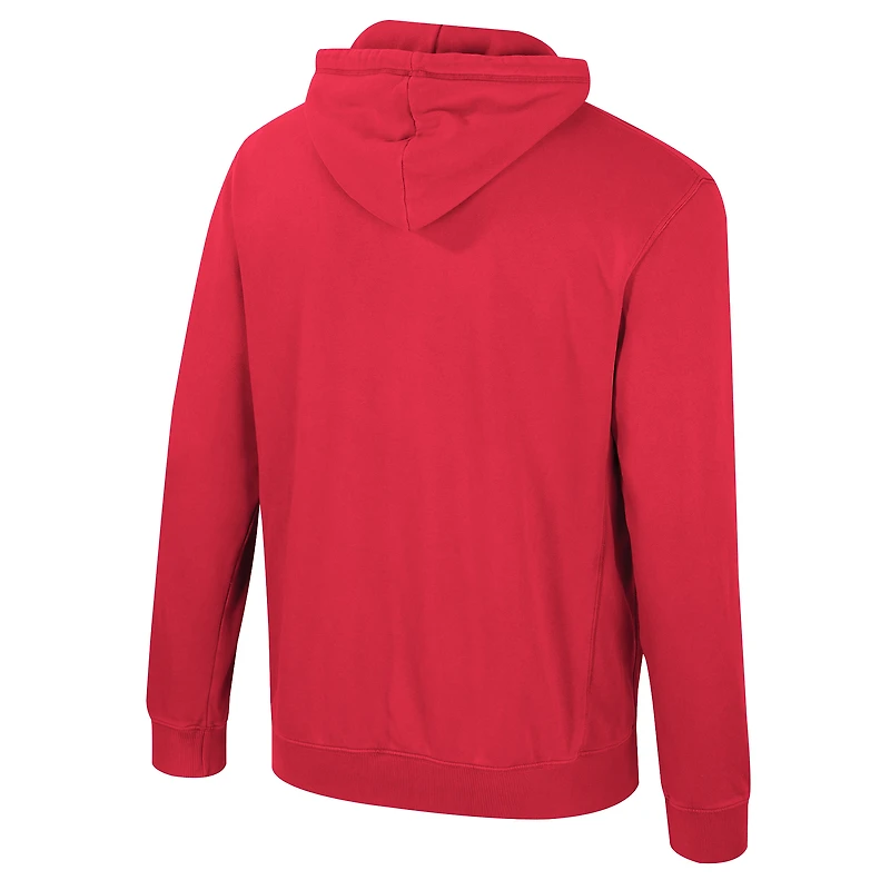 Sweat à capuche capuchon Big & Tall E-Tan pour homme Colosseum Red Wisconsin Badgers