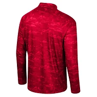 Veste à quart de zip Carson Colosseum Red Wisconsin Badgers pour hommes
