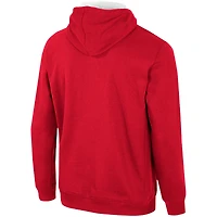 Sweat à capuche demi-zippé Colosseum Wisconsin Badgers pour hommes