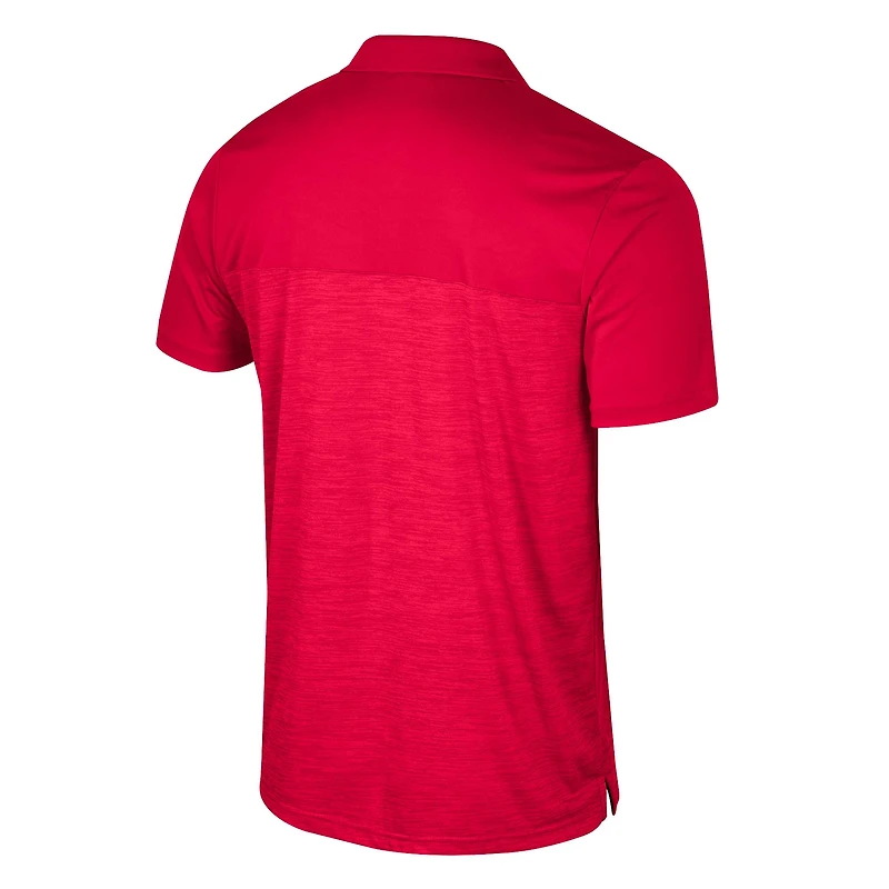 Polo Langmore Colisée rouge pour hommes des Badgers du Wisconsin