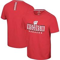 T-shirt No Problemo des Badgers du Wisconsin rouge Colosseum pour hommes