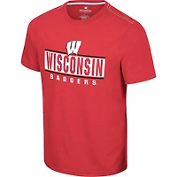 T-shirt No Problemo des Badgers du Wisconsin rouge Colosseum pour hommes