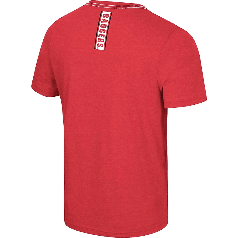 T-shirt No Problemo des Badgers du Wisconsin rouge Colosseum pour hommes