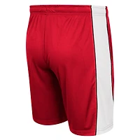 Men's Colosseum Red Wisconsin Badgers Panel Shorts
