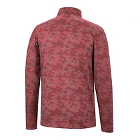 Men's Colosseum Red Wisconsin Badgers Tivo Quarter-Zip Jacket