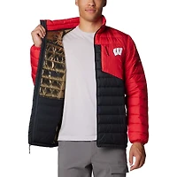Men's Columbia  Black Wisconsin Badgers Double Blitz Omni-Heat Infinity Insulated Full-Zip Jacket