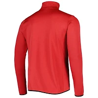 Men's Columbia Red Wisconsin Badgers Park View Omni-Wick Half-Zip Top
