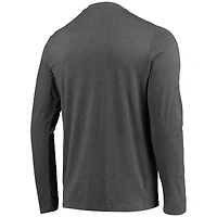 Men's Concepts Sport Red/Heathered Charcoal Wisconsin Badgers Meter Long Sleeve T-Shirt & Pants Sleep Set