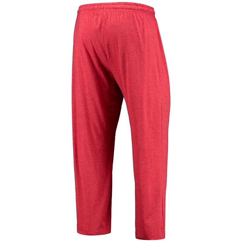 Men's Concepts Sport Red/Heathered Charcoal Wisconsin Badgers Meter Long Sleeve Top & Pants Sleep Set