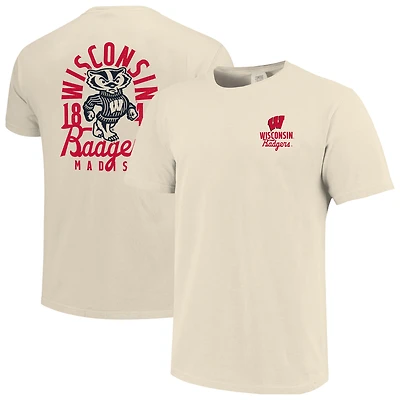 T-shirt à superposition de mascotte Comfort Colors pour homme, couleur crème
