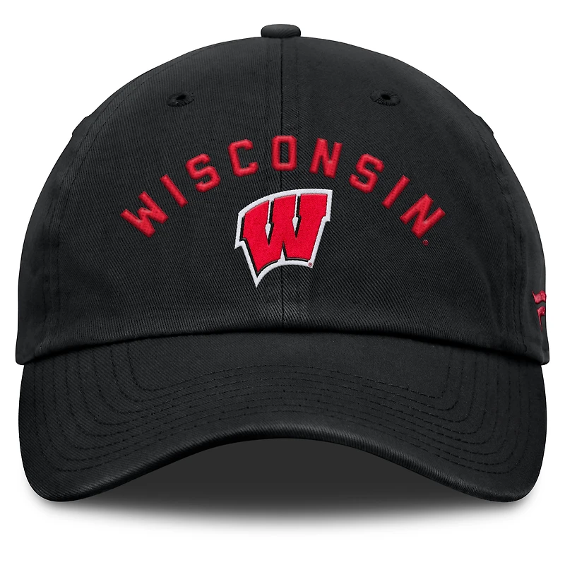 Men's Fanatics Black Wisconsin Badgers Myth Adjustable Hat