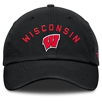 Men's Fanatics Black Wisconsin Badgers Myth Adjustable Hat