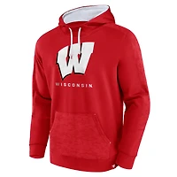 Sweat à capuche Fanatics Red Wisconsin Badgers Defender pour hommes