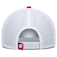 Casquette de camionneur ajustable en mousse rouge des Wisconsin Badgers pour hommes Fanatics