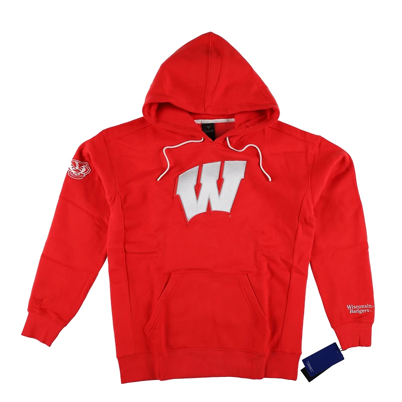 Sweat à capuche rouge Fanatics pour homme, Wisconsin Badgers Elements Pace