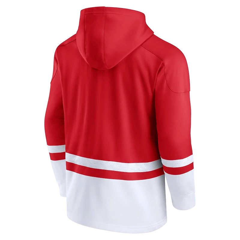 Sweat à capuche rouge Fanatics pour hommes, première bataille des Badgers du Wisconsin