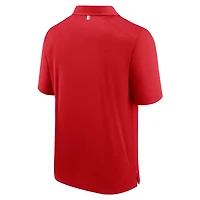 Men's Fanatics Red Wisconsin Badgers Fundamental Defender Polo