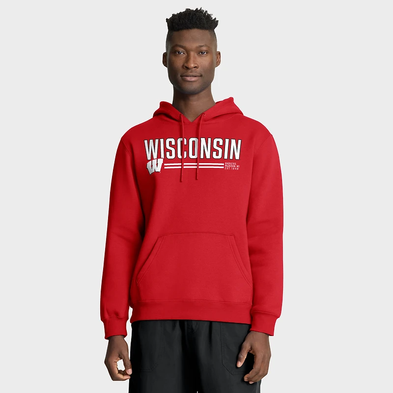 Sweat à capuche Fanatics Red Wisconsin Badgers The Quad Stellar Excellence pour homme