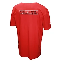 Men's Franchise Club Red Wisconsin Badgers 3-in-1 Double-Down T-Shirt & Quarter-Zip Pullover Set