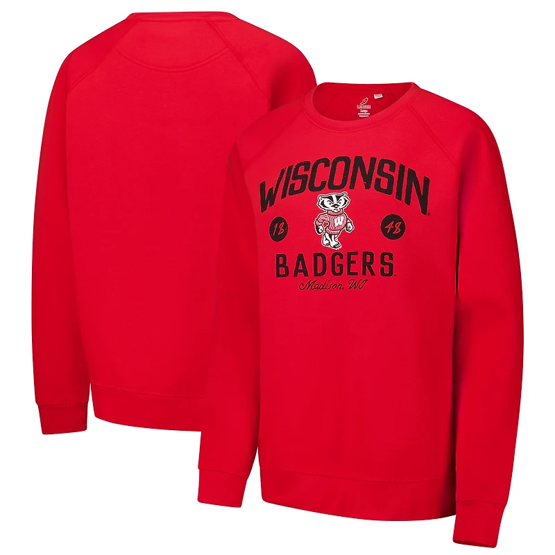 Sweat-shirt à enfiler Bendy Arch Essential 2.0 rouge des Wisconsin Badgers pour hommes