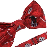 Nœud papillon Oxford rouge Wisconsin Badgers pour homme