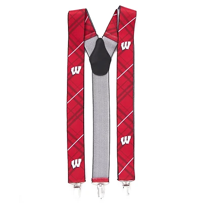 Bretelles Wisconsin Badgers rouges pour hommes