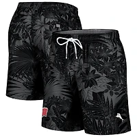 Short de bain noir Tommy Bahama pour homme Wisconsin Badgers Naples Santiago Palms