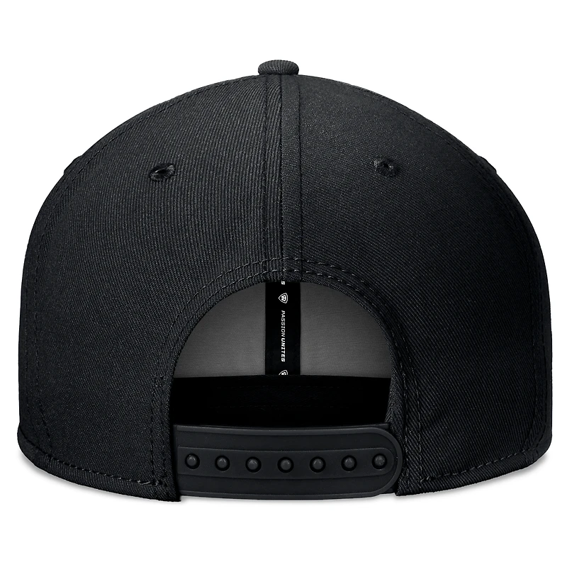 Casquette Snapback Top of the World noire des Badgers du Wisconsin pour hommes