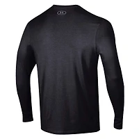 Men's Under Armour Wisconsin Badgers 2025 Sideline Football Performance Cotton Long Sleeve T-Shirt