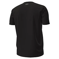 T-shirt de football américain Under Armour noir pour homme, équipe des Wisconsin Badgers 2025