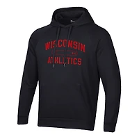 Men's Under Armour Wisconsin Badgers 2025 Sideline Rival Fleece Hoodie