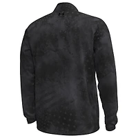 Men's Under Armour Black Wisconsin Badgers Freedom Collection ArmorFuse Half-Zip Top